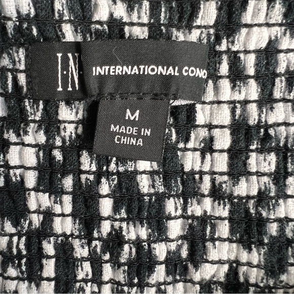 INC International Concepts 
Cotton Printed Piped-Trim jumpsuit, size M - Picture 5 of 11